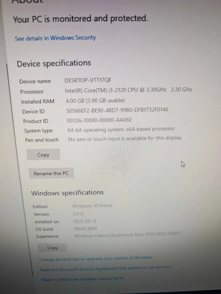 Dell Optiplex Desktop - i3, 4GB RAM, 240GB SSD - photo 2