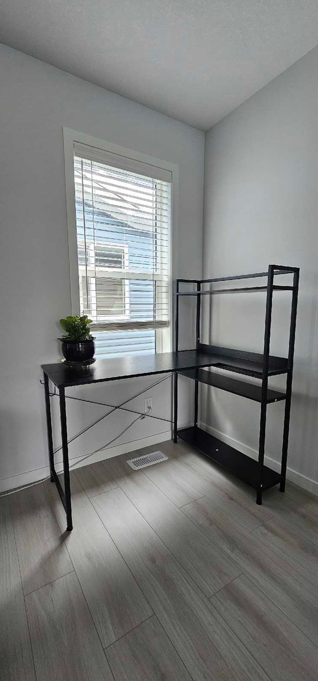 Black Corner Desk with Shelving