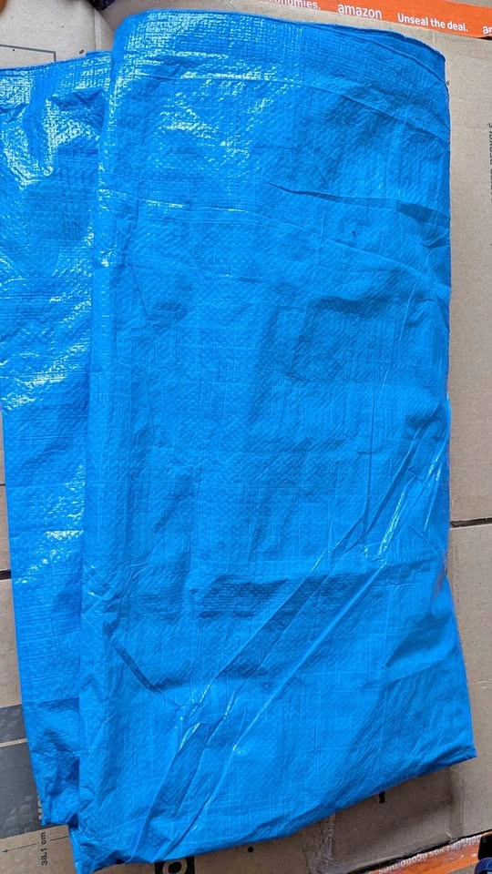 Blue Waterproof Poly Tarp for Camping (12 X 16)