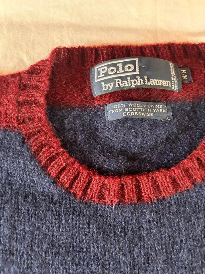 Brand New 100% Wool Men's Polo Ralph Lauren Crew Neck Sweater - - photo 4