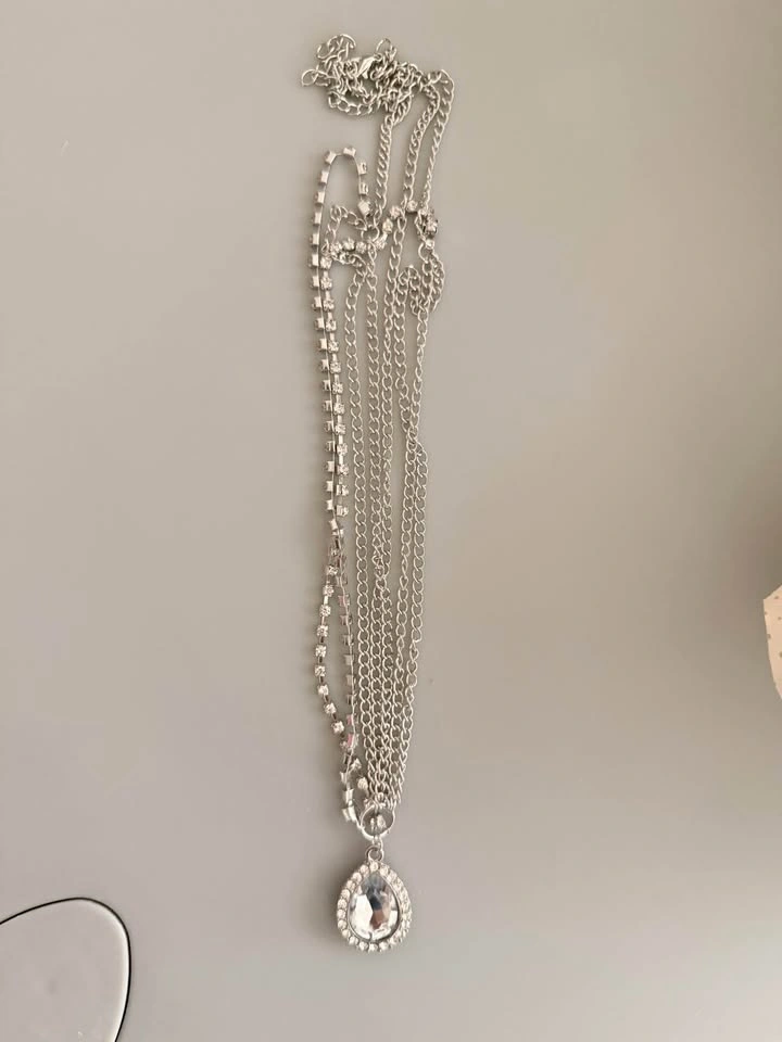 Bohemian Head Chain Crystal Teardrop Forehead Chain Rhinestone H - photo 3
