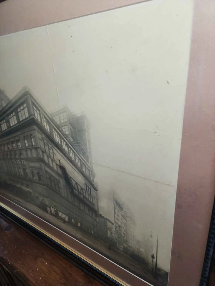 Vintage Carnegie Hall Print Framed Brown Brothers - photo 3