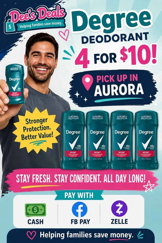 Get 4 Degree deodorant for $10 - photo 2
