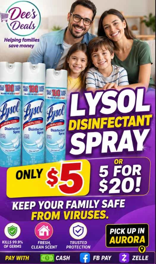Lysol Disinfectant Spray - $5 each or 5 for $20 - photo 4