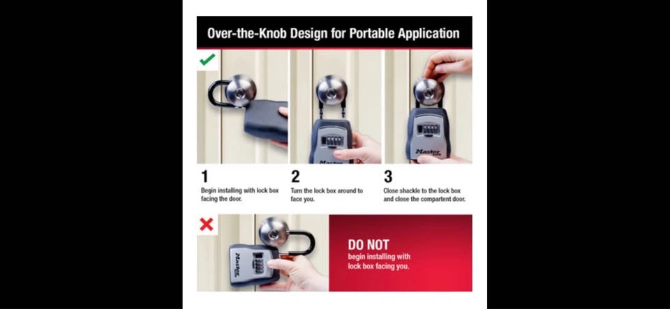 Master Lock Commercial Lockbox - Resettable 4 Digit Code - photo 3