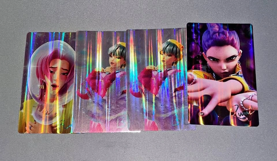 Kpop Demon Hunters McDonalds Cards (Rumi, Baby x2, Romance)