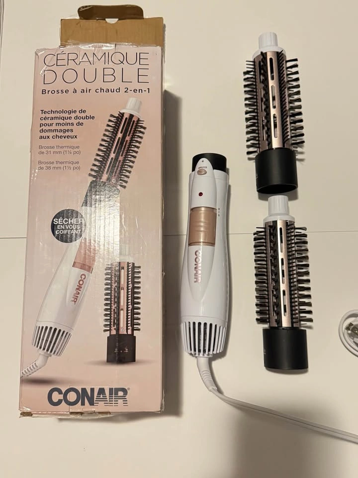Conair Double Ceramic 2-in-1 Hot Air Brush - photo 2
