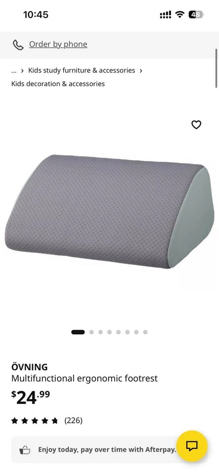 IKEA Ergonomic Footrest Back Support - photo 2