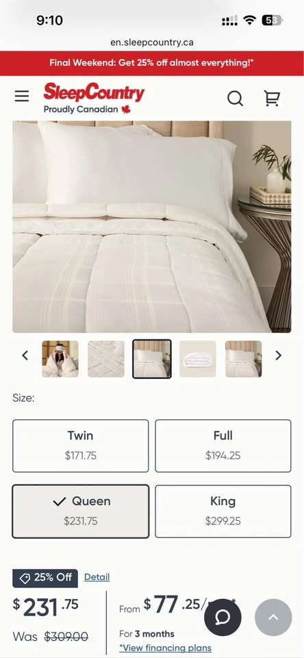 Sleep Country LuxeSilk Duvet Queen - photo 5