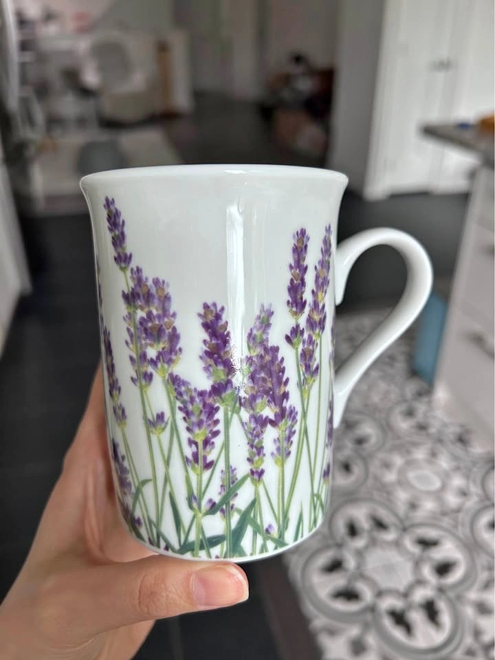 Lavender & Red & Green Coffee Mugs