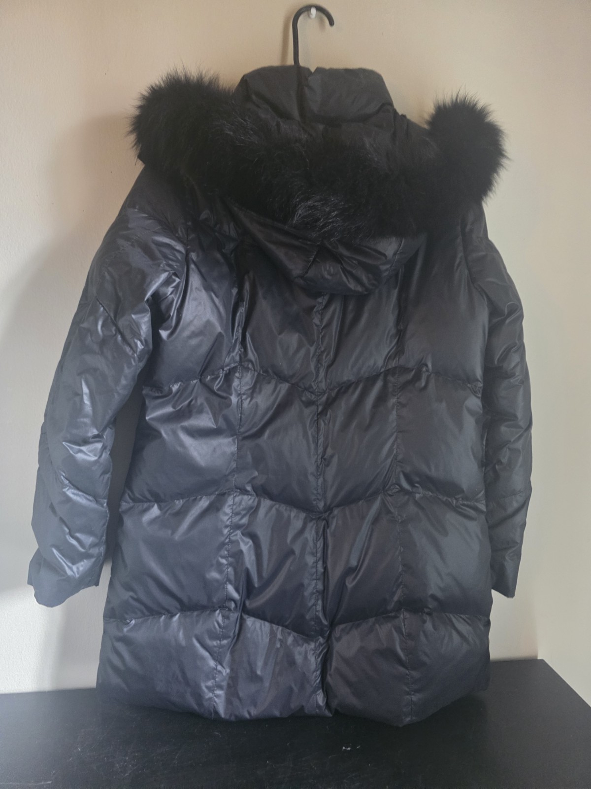 Utex Canada Women's Black Quilted Puffer Winter Coat Jacket Faux - photo 2