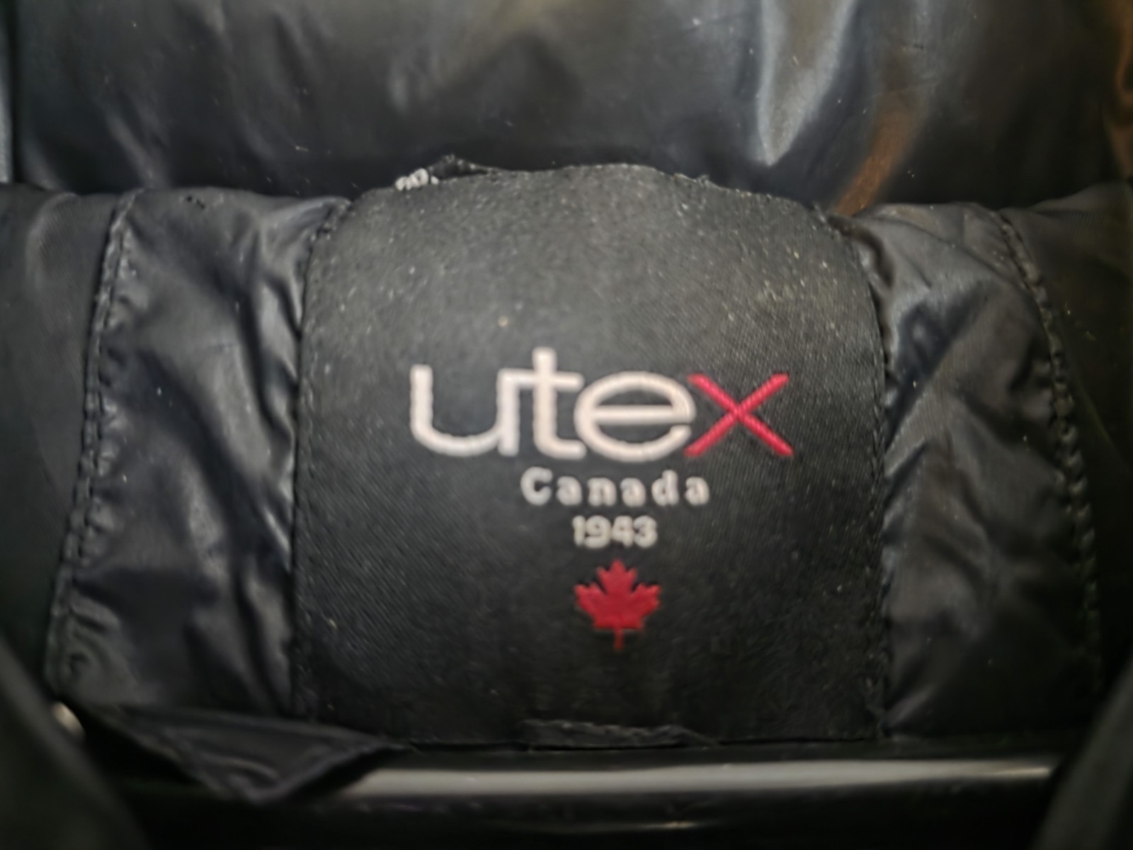 Utex Canada Women's Black Quilted Puffer Winter Coat Jacket Faux - photo 3