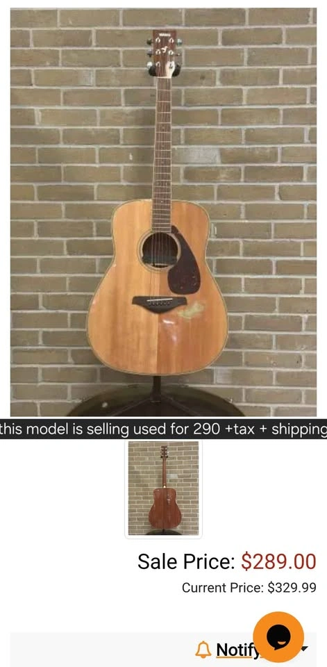 Yamaha FG720S Acoustic Guitar (Brown Sunburst) - photo 3