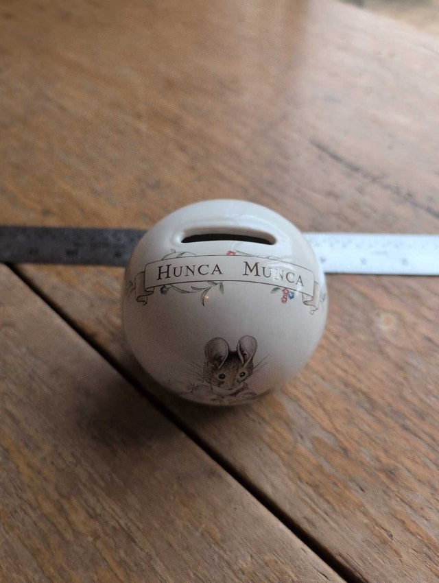 Royal Albert Beatrix Potter Hunca Munca Coin Bank