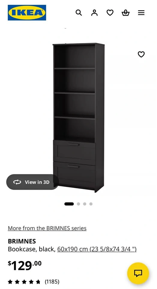 Dark Brown Bookshelf for Sale