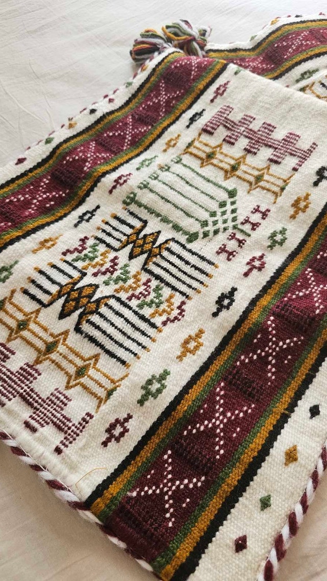 2 Handmade Berber Cushion Covers 40x60cm Boho Style - photo 3