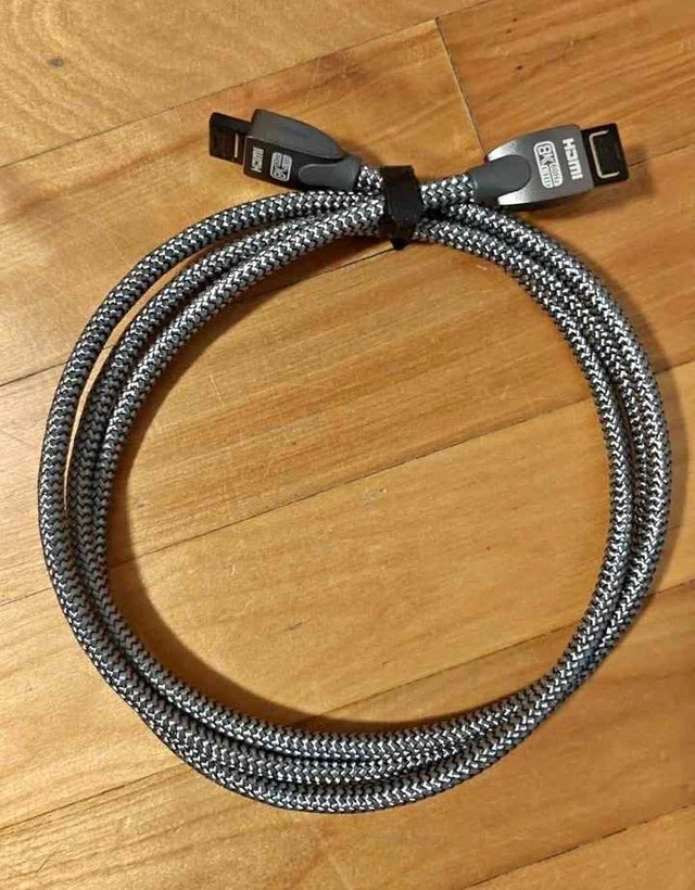 HDMI 2.1 CABLE ULTRA HD 8K CABLE 5FT BRAIDED 48GBPS 4K@120HZ 8K