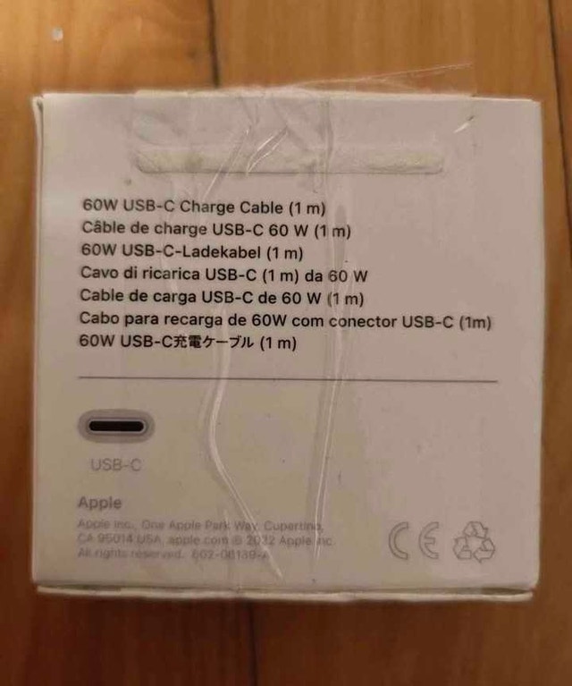 Apple USB-C 60W Charge Cable 1m - photo 2