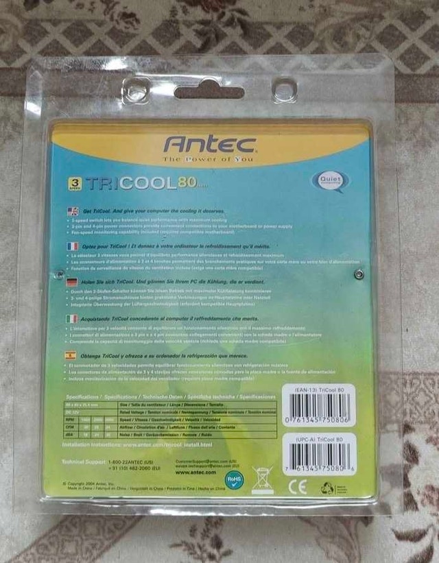 Antec TriCool 80mm 3-Speed PC Fan - photo 2