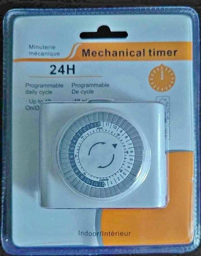 24H Mechanical Timer - Indoor Programmable