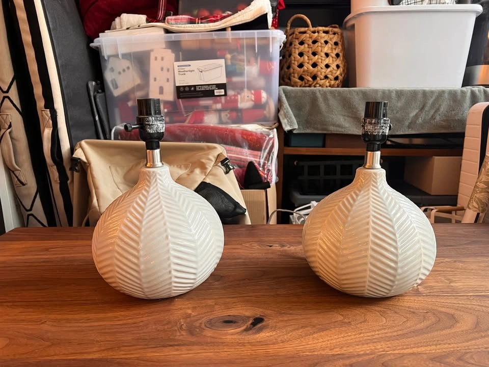 2 Chevron Lamp Bases (Bases Only) - photo 2