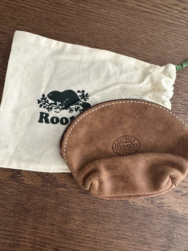 Roots Tribe Leather Pouch, 4”x5”
