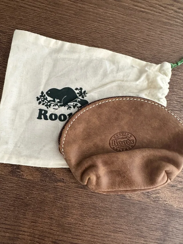 Roots Tribe Leather Pouch, 4”x5” thumbnail