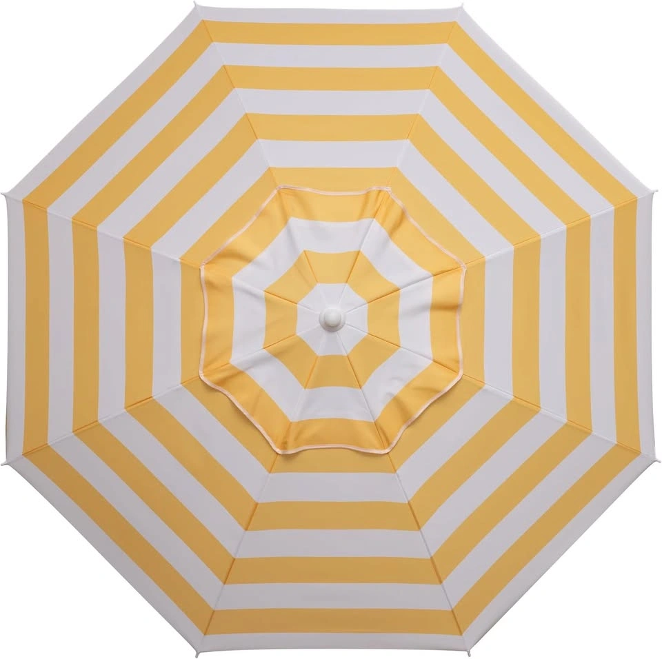 5'5" Yellow & White Beach Umbrella with Bag - photo 4