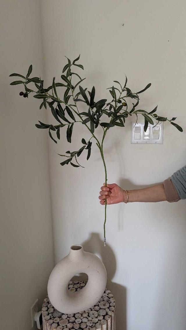 Large Faux Olive Branch