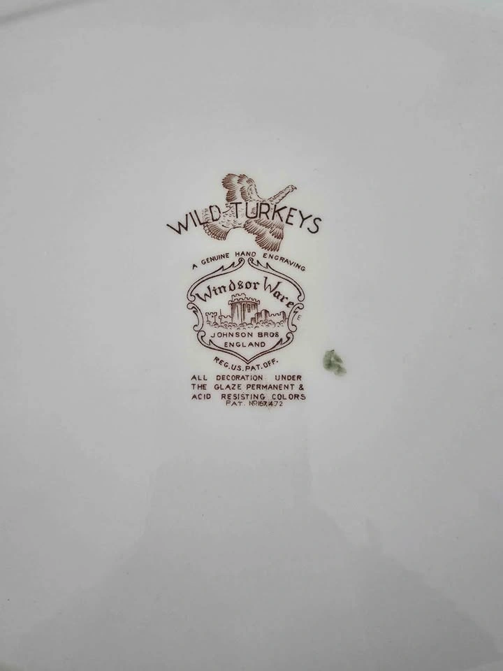 Rare 20.5” Johnson Brothers Wild Turkeys Platter – Made in Engla - photo 3