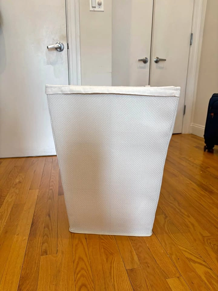 White laundry basket
