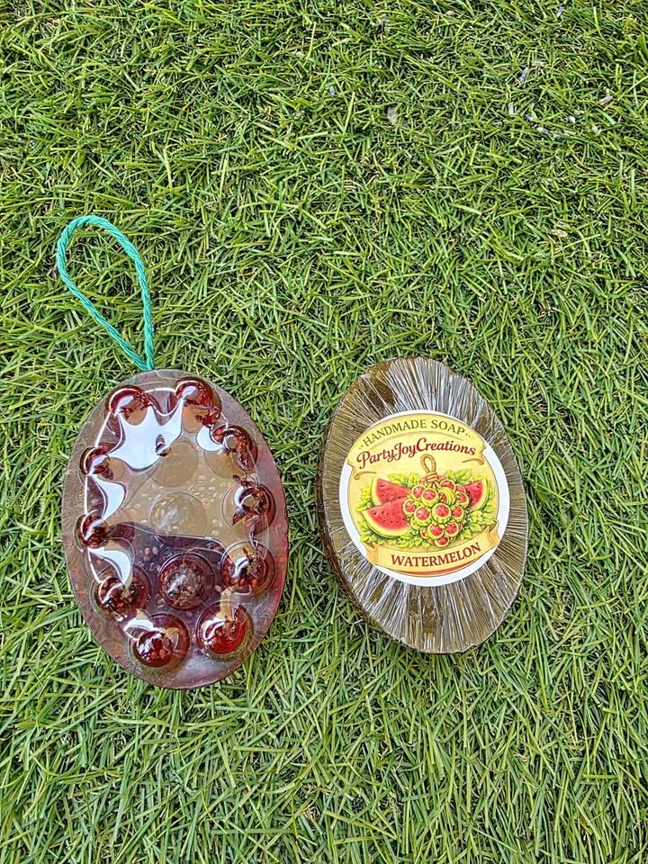 Handmade Watermelon Massage Bar Soap