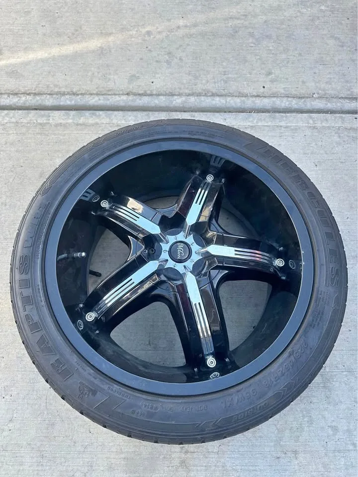 18 Inch Milanni 459 BelAir Black/Chrome Wheel Rim’s (4)