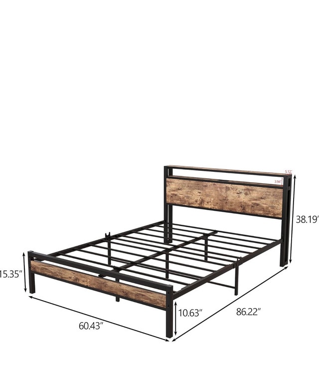 Queen Mattress and Bed Frame - Sealy Posturepedic - photo 3