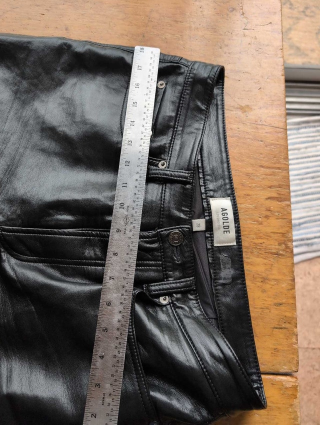 AGOLDE Pants Faux Leather Size 28 - photo 2