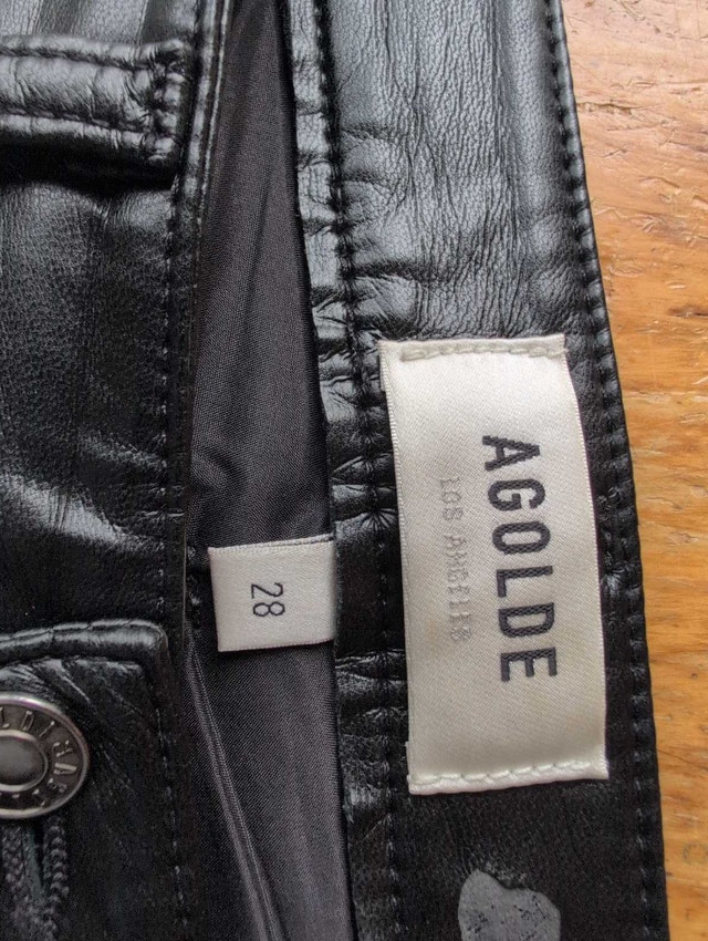 AGOLDE Pants Faux Leather Size 28 - photo 3