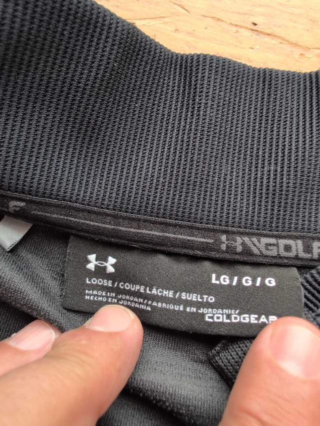 Under Armour Golf Pullover - Large Mens Black - photo 2