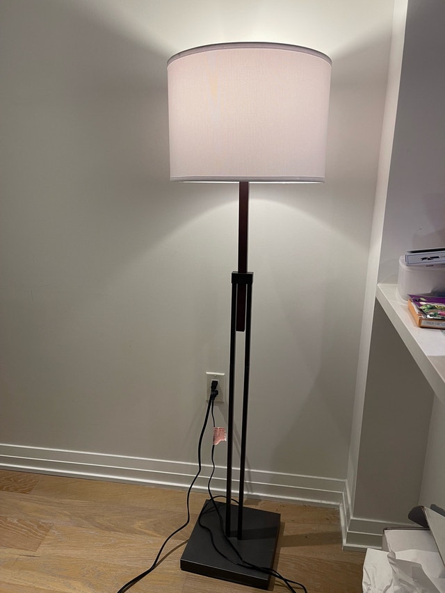 Stylish Floor Lamp with Fabric Shade