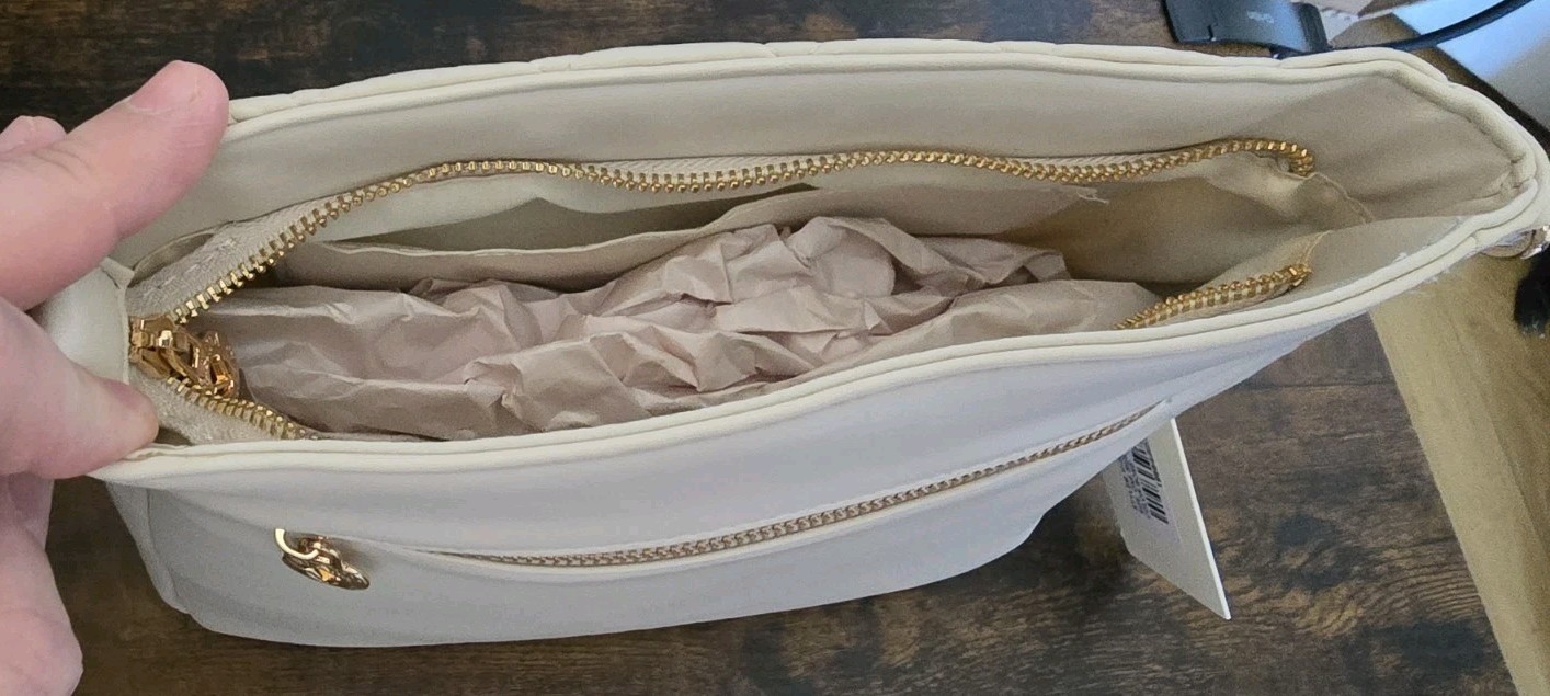 Valentino Orlandi Quilted Shoulder Bag - Bone (Vegan Leather) - photo 3