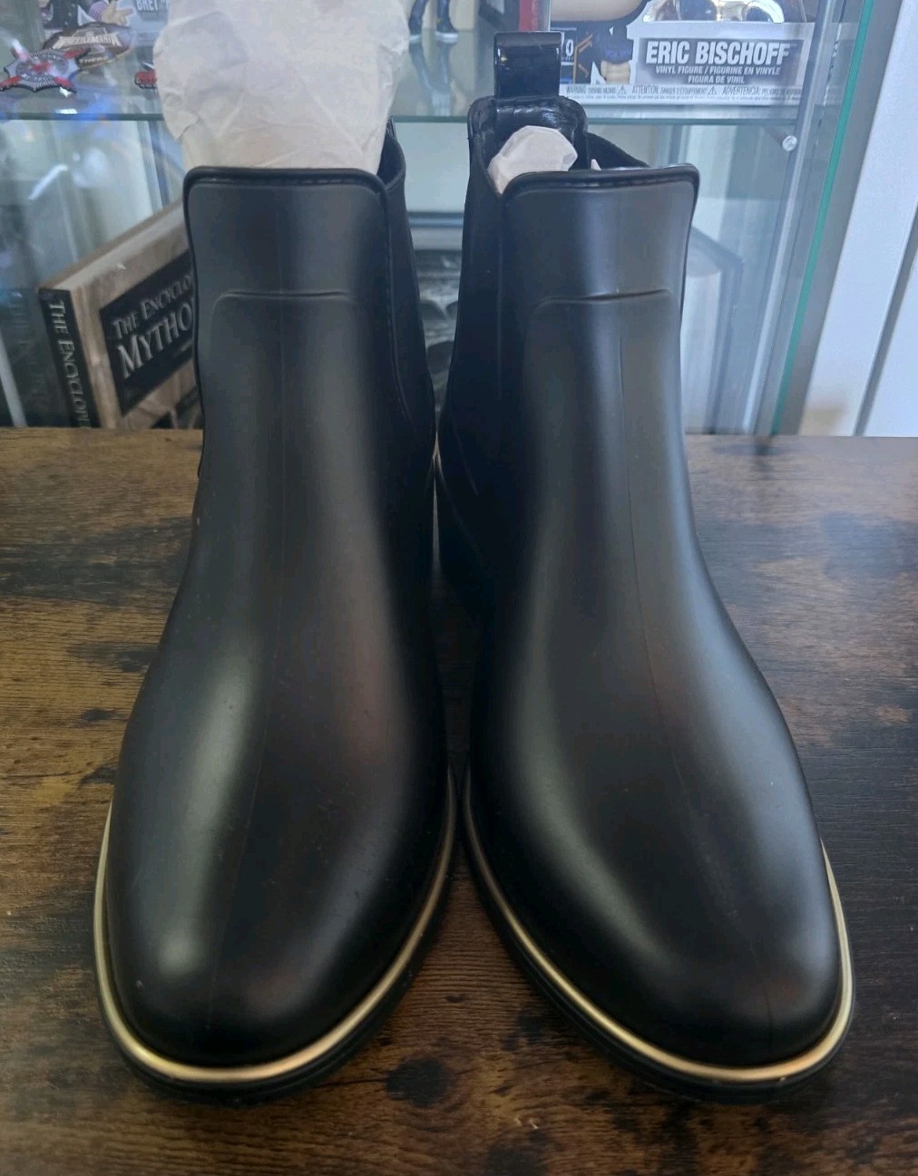 Kate Spade STAR Rubber Rain Bootie Black Size 8