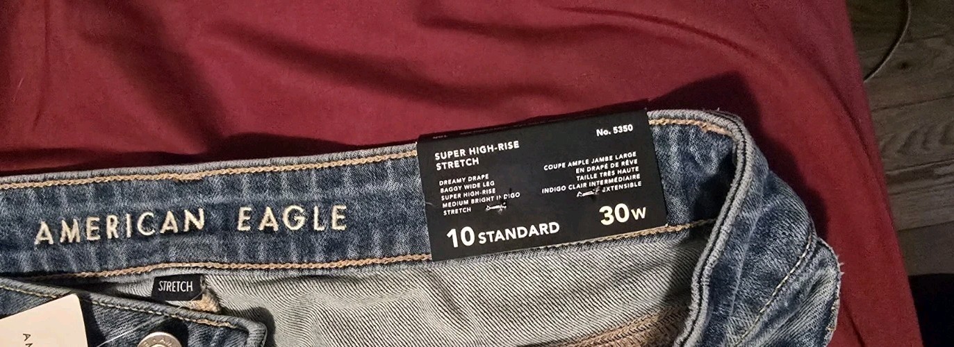 American Eagle Jeans Women Dreamy Drape Wide Leg 10 - photo 3