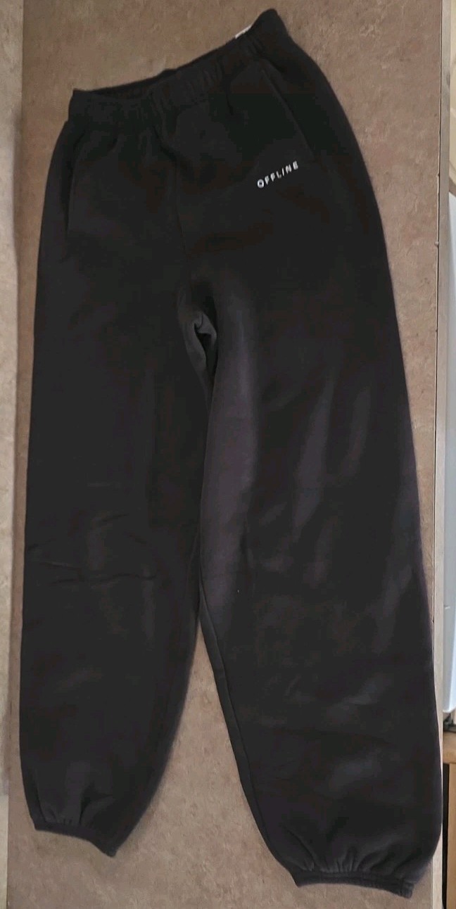 OFFLINE by Aerie Baggy Fit Fleece Sweatpants Brown XS Long