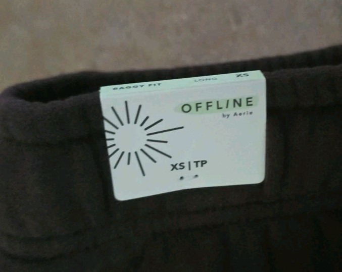 OFFLINE by Aerie Baggy Fit Fleece Sweatpants Brown XS Long - photo 4