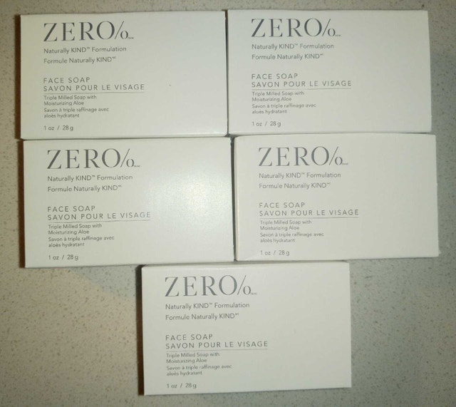 ZERO% Face Soap 5 Pieces NEW