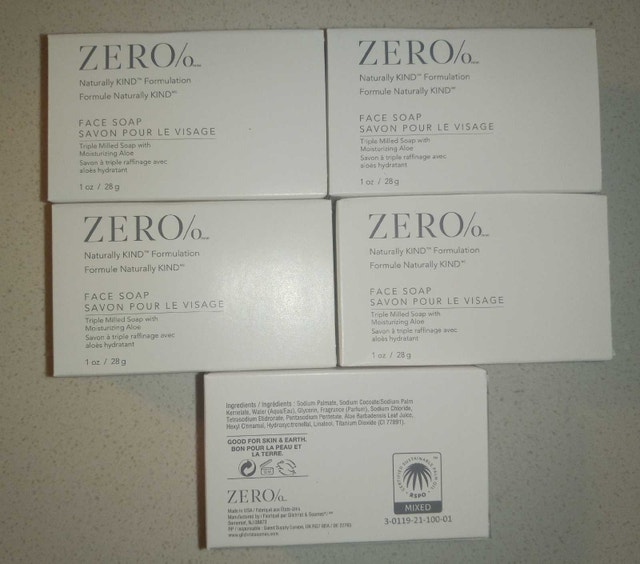 ZERO% Face Soap 5 Pieces NEW - photo 2