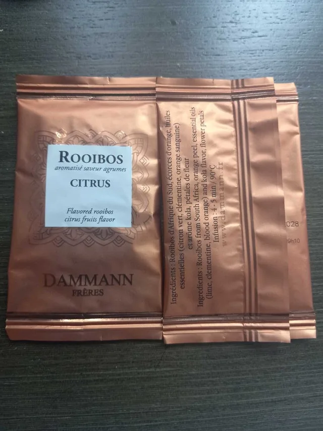 Dammann Frères Rooibos Citrus Tea 5 Tea Bags