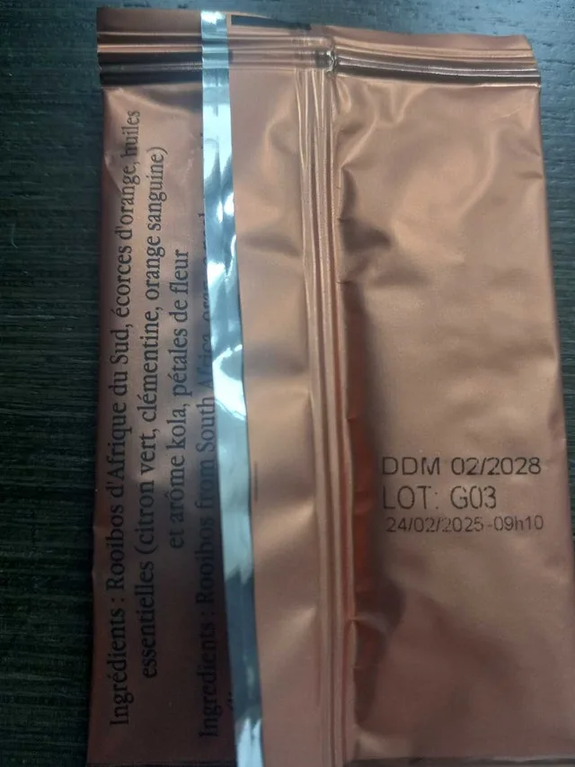 Dammann Frères Rooibos Citrus Tea 5 Tea Bags - photo 4