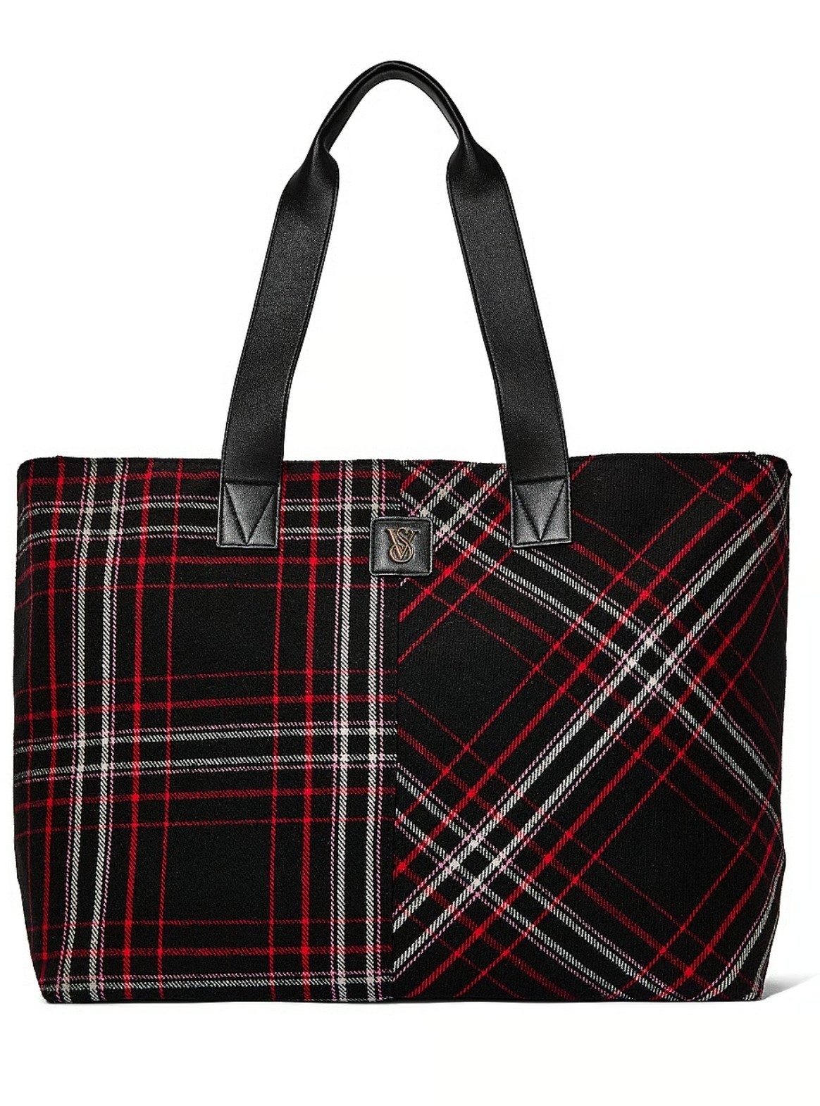 Victoria's Secret Holiday Plaid Tote Bag