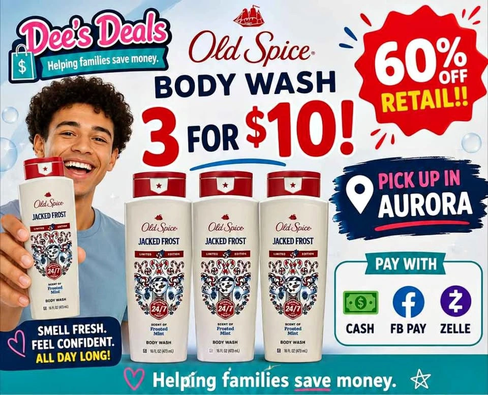 Old Spice bodywash 3 for only $10!!