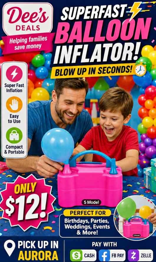 Superfast Balloon Inflator - Brand New in Box!
